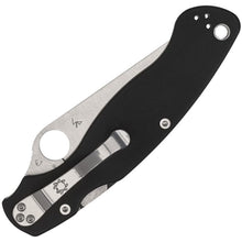 Load image into Gallery viewer, Spyderco Collector Club Military 2 Black G10 Serrated