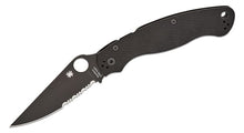 이미지를 갤러리 뷰어에 로드 , Spyderco Collector Club Military 2 Black G10 S30V Serrated