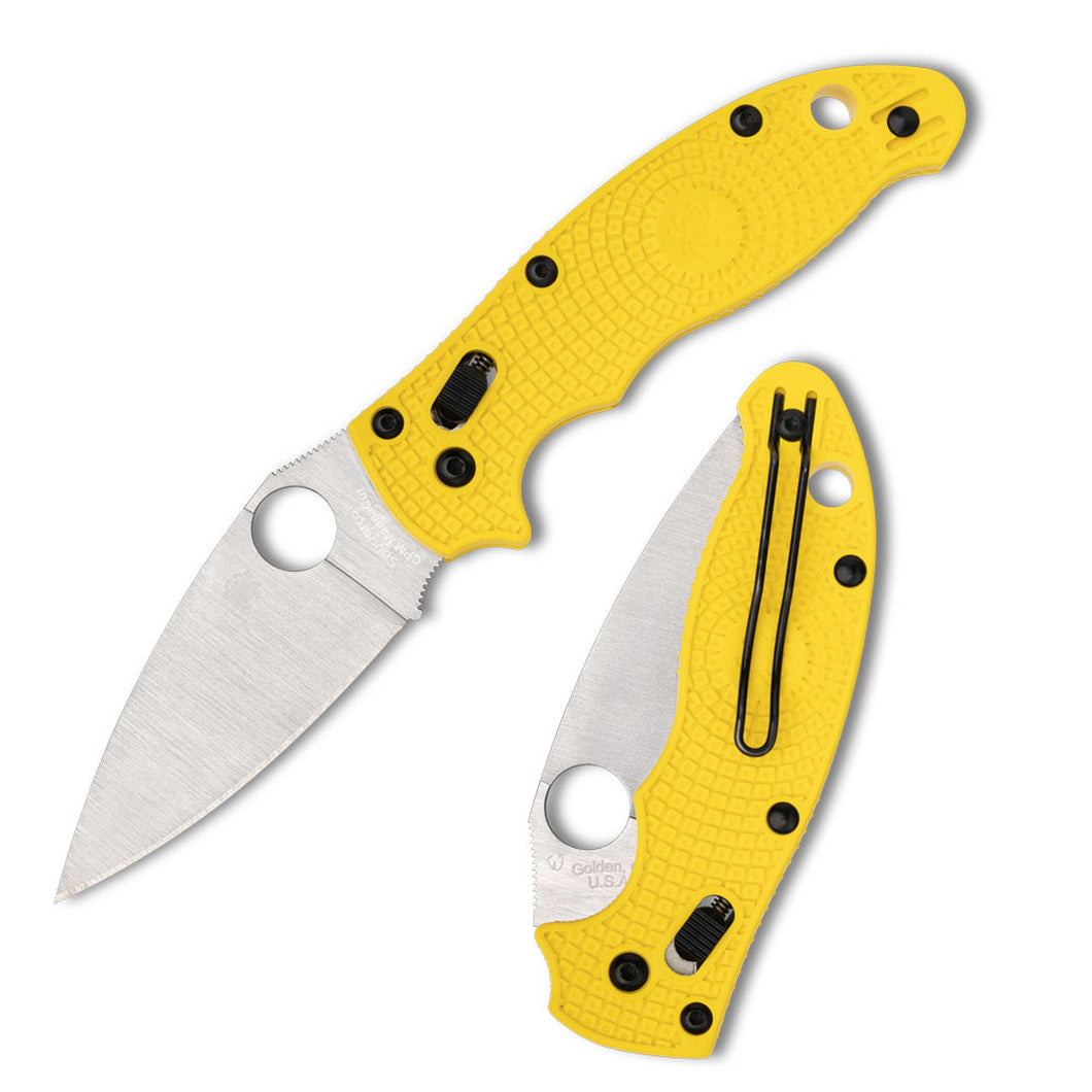 Spyderco Collector Club Manix 2 Salt Yellow FRN
