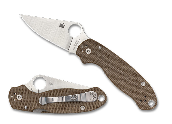 Spyderco Collector Club Para 3 Brown Canvas CRU-WEAR
