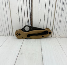 Load image into Gallery viewer, Spyderco Para 3 Coyote Brown Coated Blade
