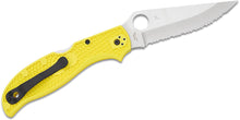Carica l&#39;immagine nel visualizzatore di Gallery, Spyderco Stretch 2 XL Yellow FRN H2 Serrated
